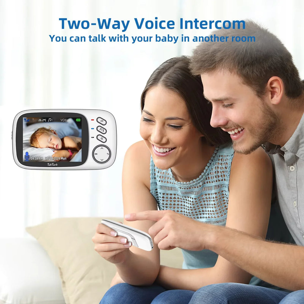 Babyphone Vidéo Sans Fil Avec Vision Nocturne