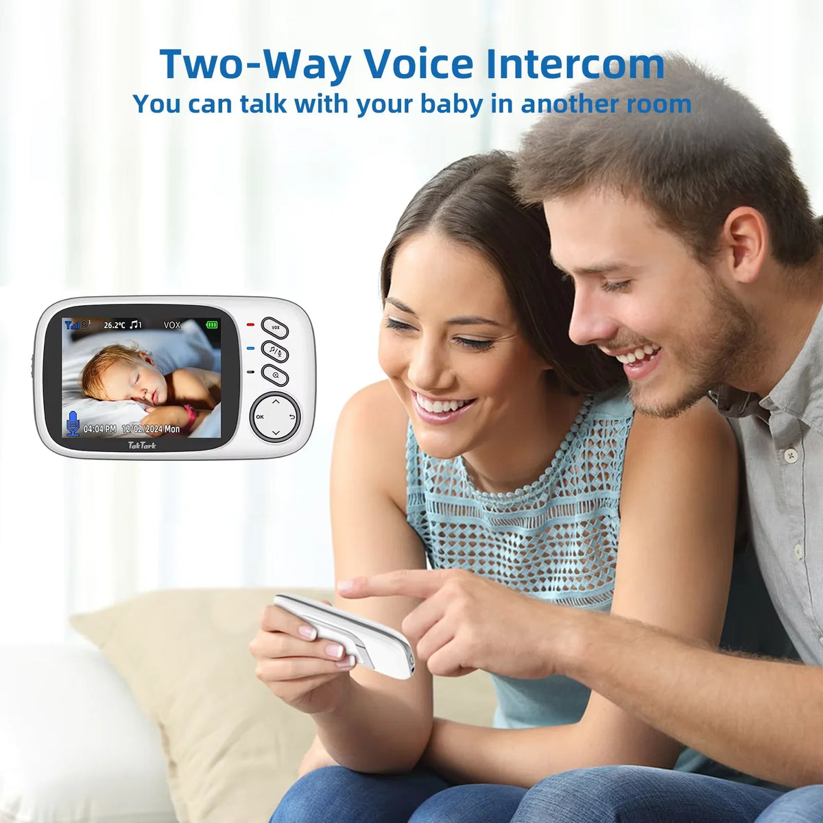 Babyphone Vidéo Sans Fil Avec Vision Nocturne