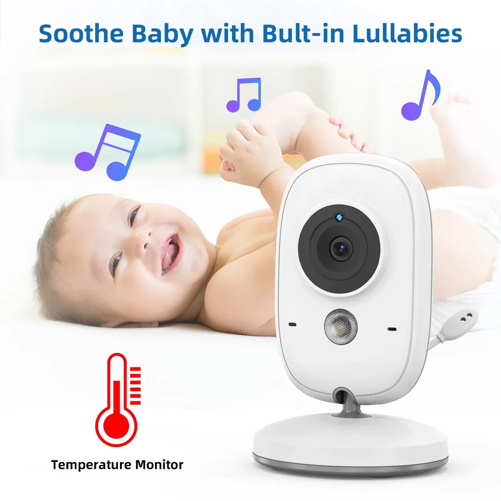 Babyphone Vidéo Sans Fil Avec Vision Nocturne
