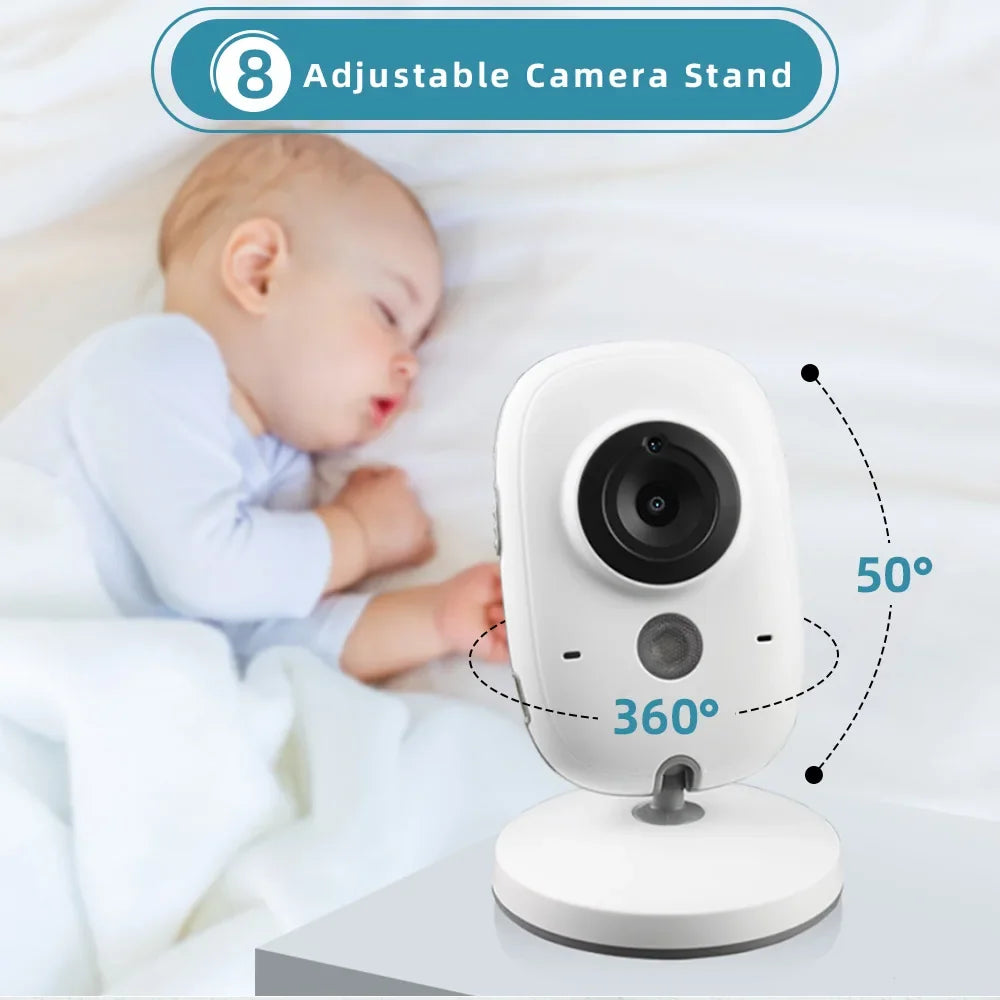 Babyphone Vidéo Sans Fil Avec Vision Nocturne