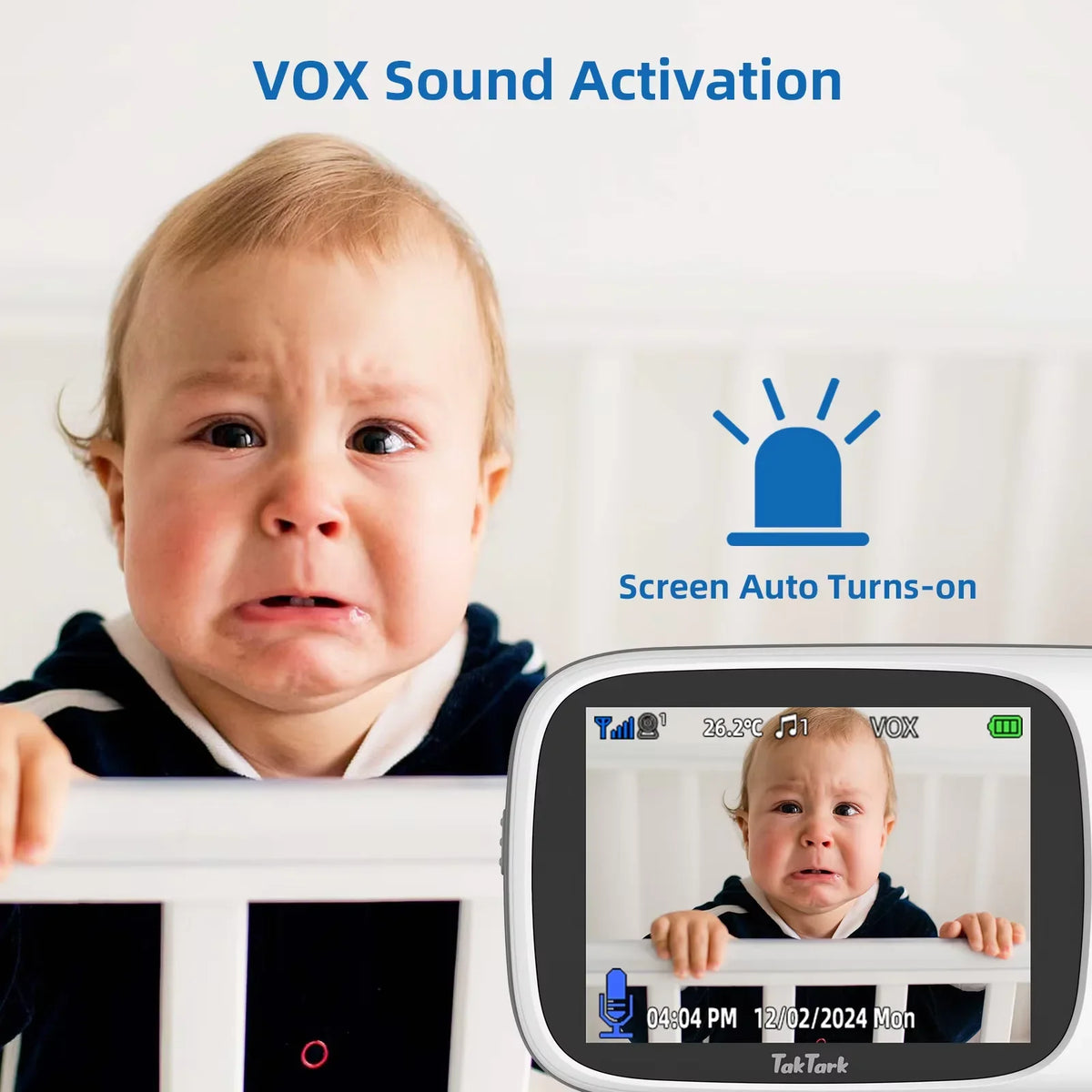 Babyphone Vidéo Sans Fil Avec Vision Nocturne Image