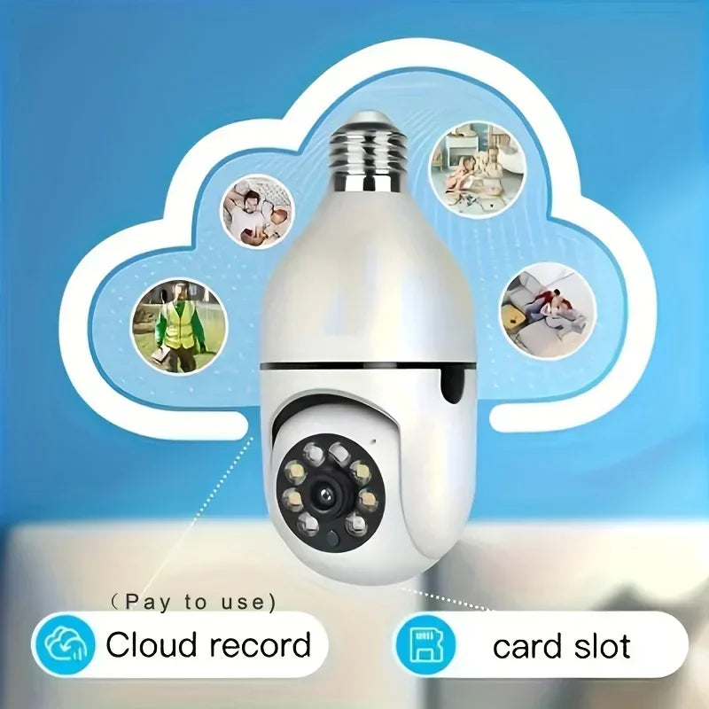 Caméra Ampoule WiFi Extérieure Avec Vision 360°