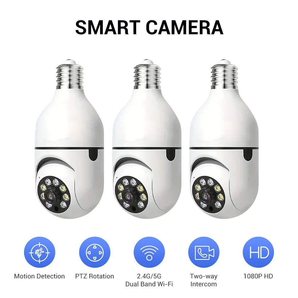 Caméra Ampoule WiFi Extérieure Avec Vision 360° Image