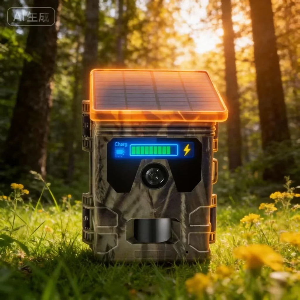 Caméra De Chasse Solaire 4K Avec Vision Nocturne