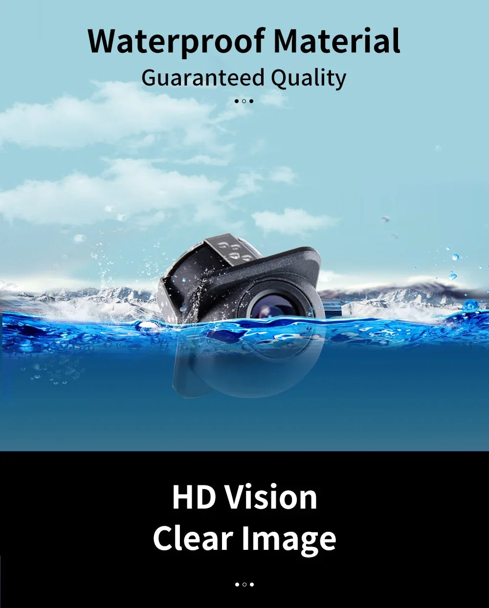 Caméra De Recul Étanche Avec Vision Nocturne LED