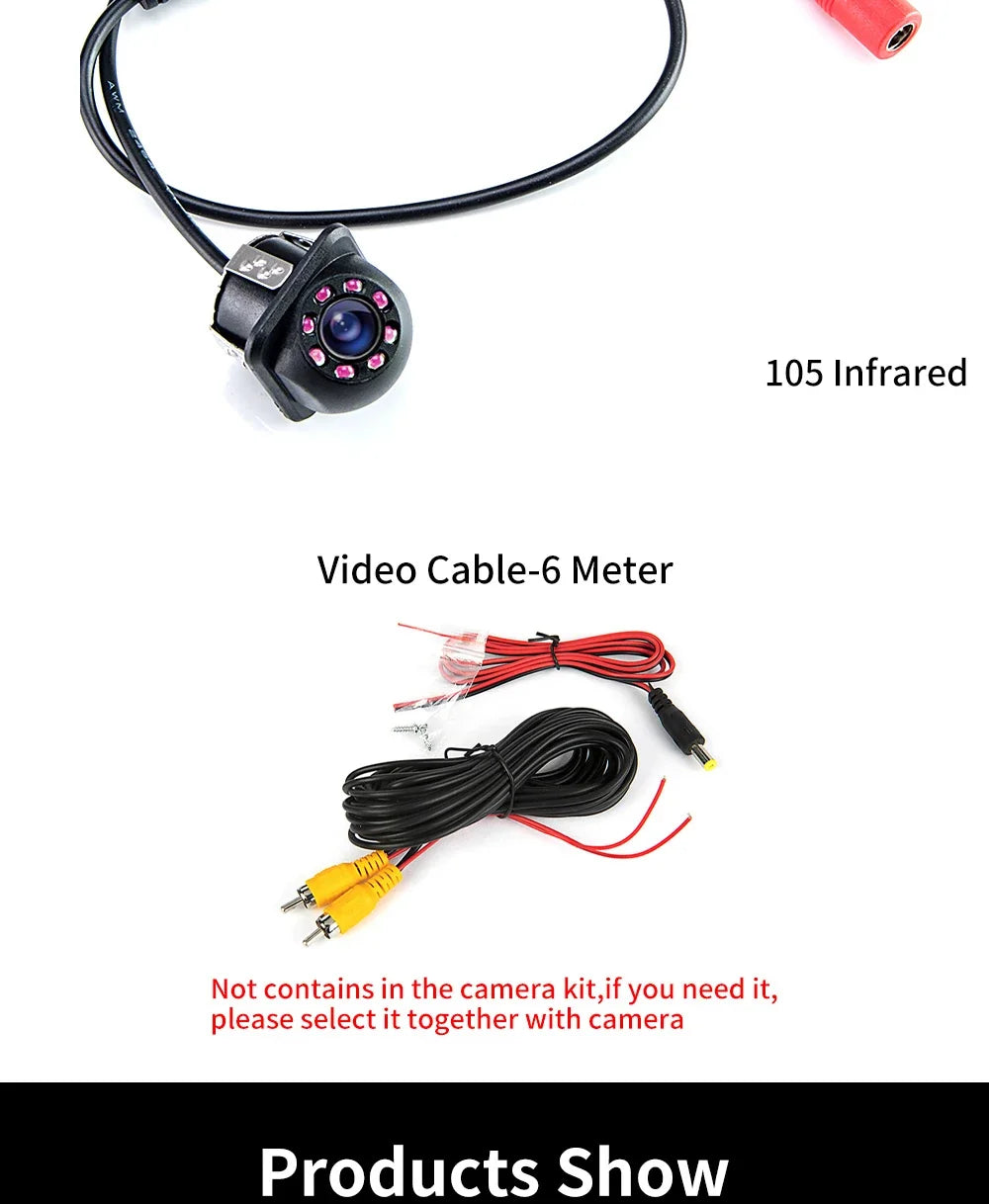 Caméra De Recul Étanche Avec Vision Nocturne LED