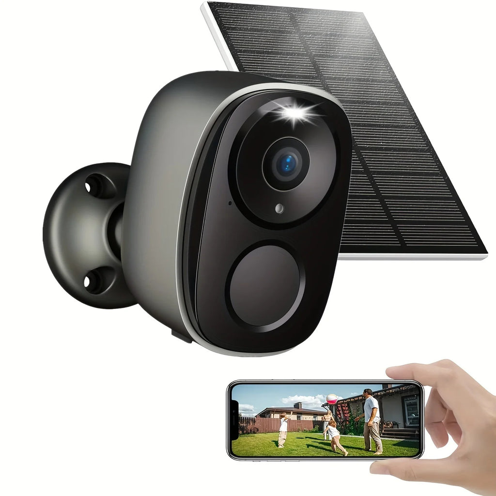 Caméra de Sécurité Extérieure Solaire 3MP avec Projecteur