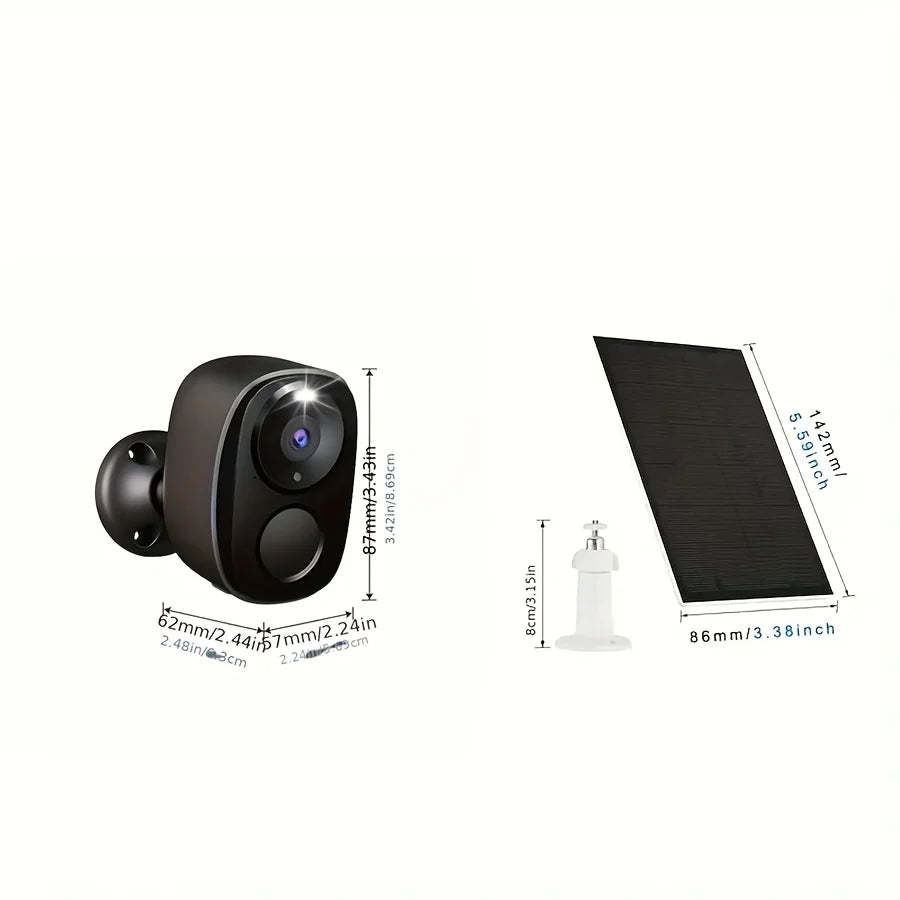 Caméra de Sécurité Extérieure Solaire 3MP avec Projecteur — photo 2