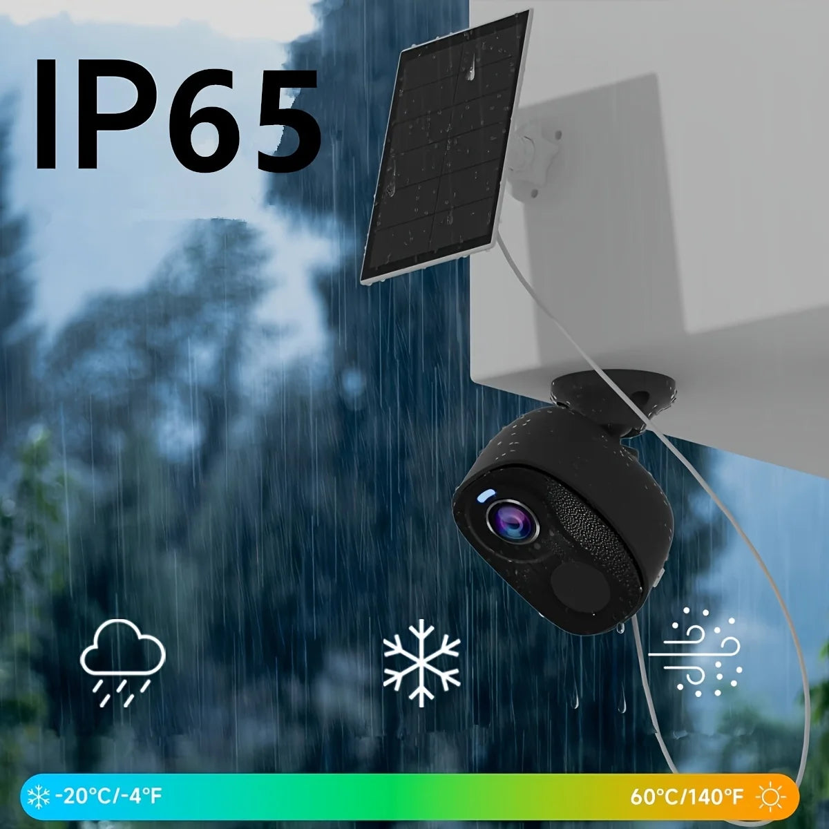Caméra de Sécurité Extérieure Solaire 3MP avec Projecteur — photo 7