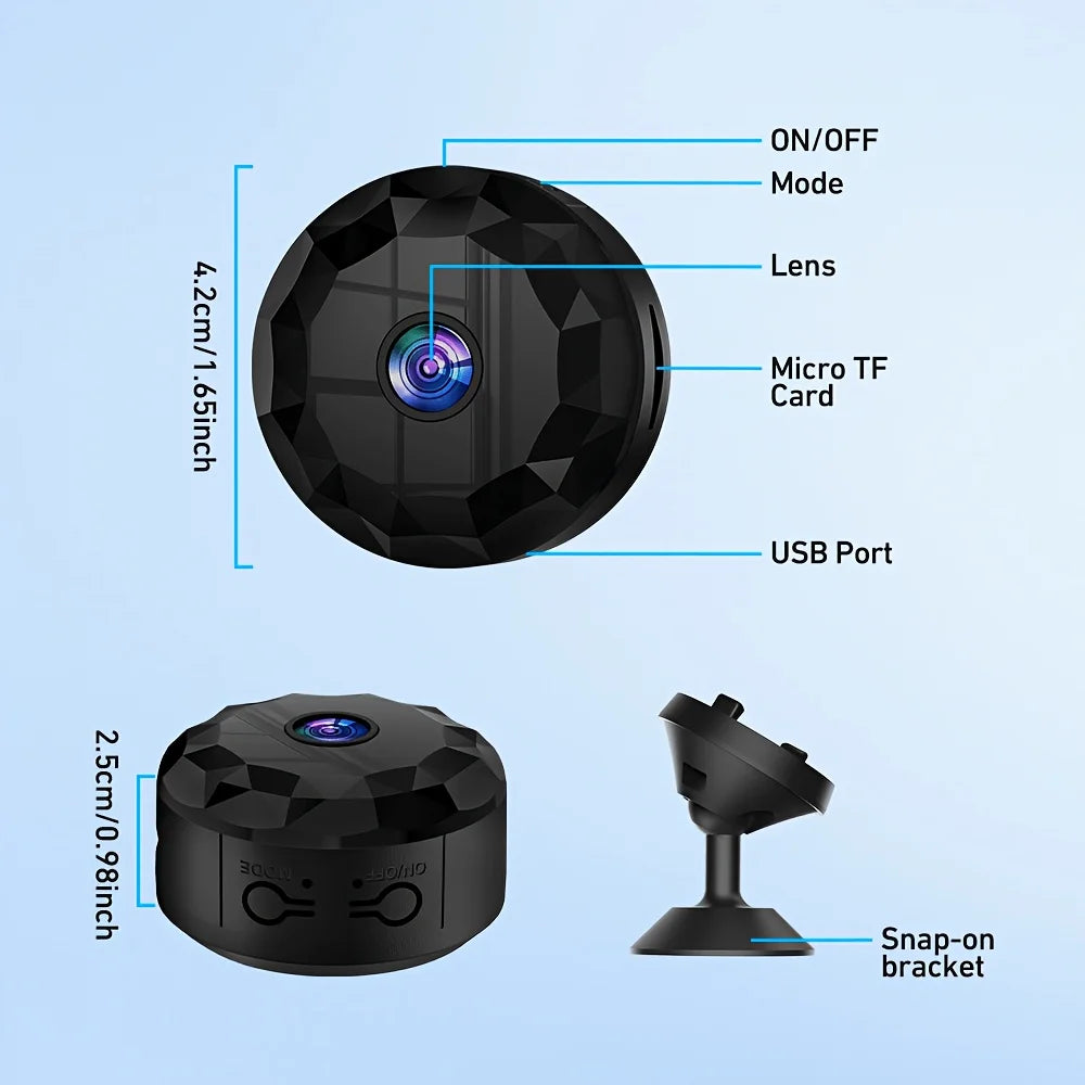 Caméra De Sécurité Intérieure Sans Fil Wi-Fi 480P — photo 5