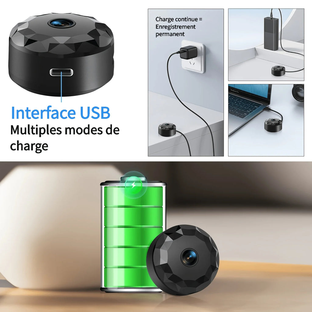 Caméra De Sécurité Intérieure Sans Fil Wi-Fi 480P — photo 8