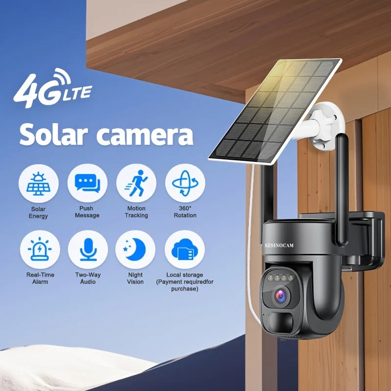 Caméra De Sécurité Solaire 4G LTE PTZ