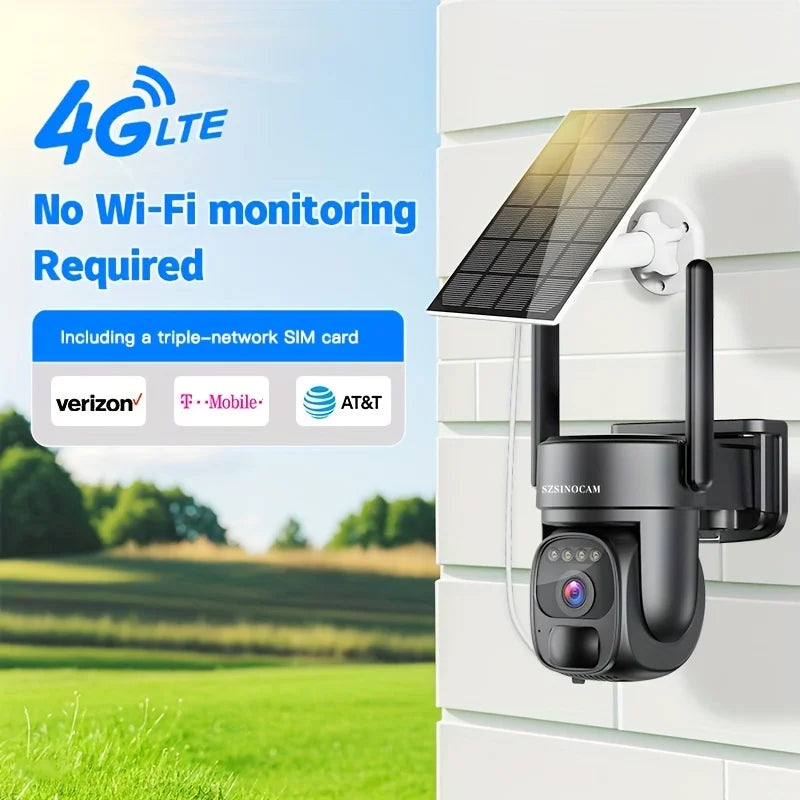 Caméra De Sécurité Solaire 4G LTE PTZ — photo 2