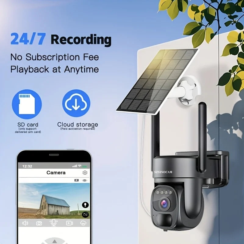 Caméra De Sécurité Solaire 4G LTE PTZ — illustration 2 Image