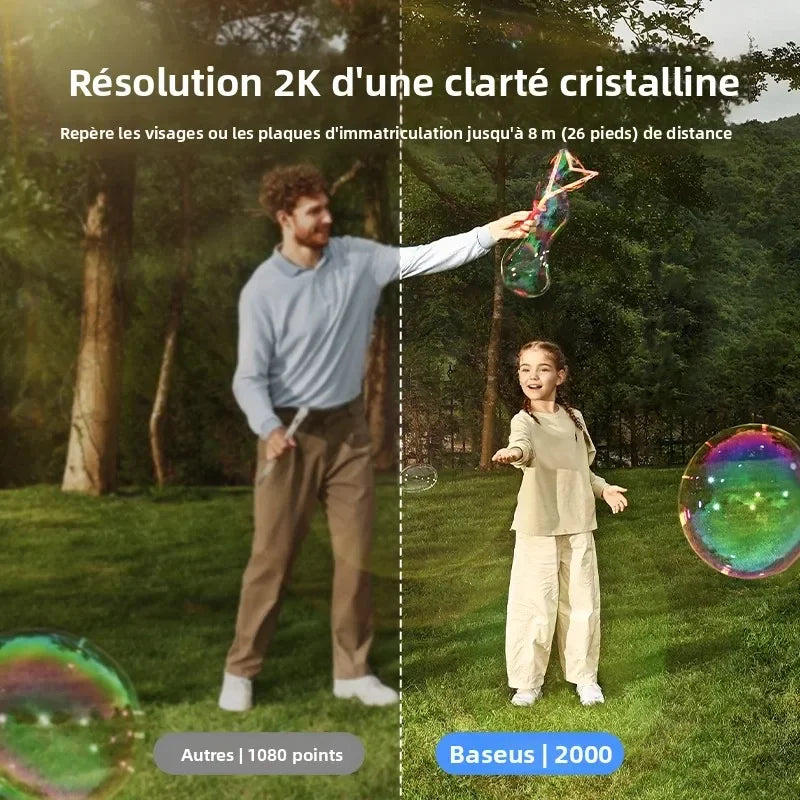 Caméra De Sécurité Solaire Extérieure Sans Fil 2K