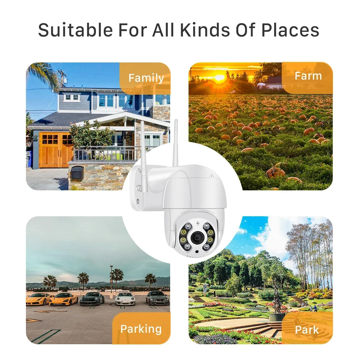 Caméra de Sécurité WiFi Extérieure 5MP 4K