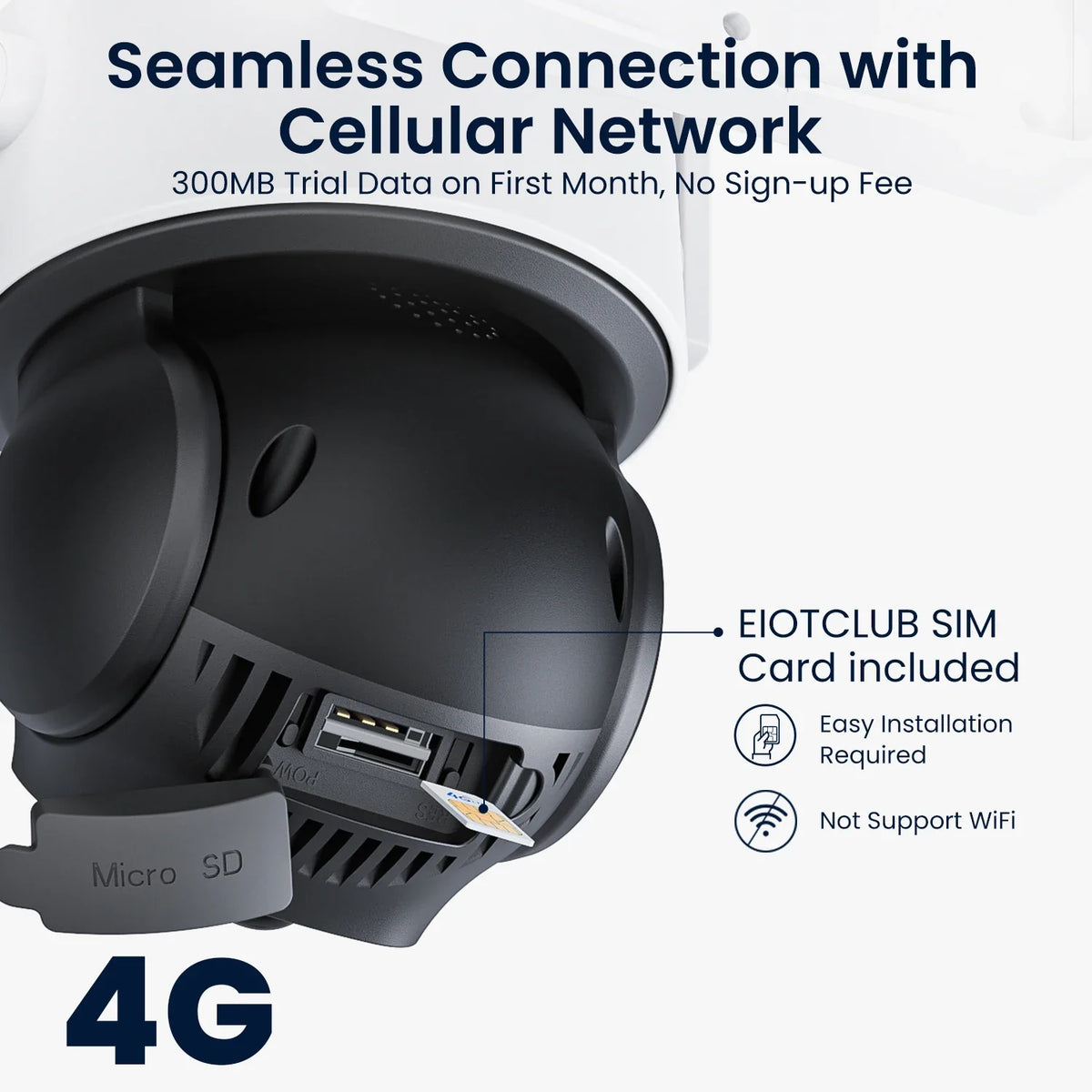 Caméra De Surveillance 4G Solaire Avec Batterie 15 000 mAh Image