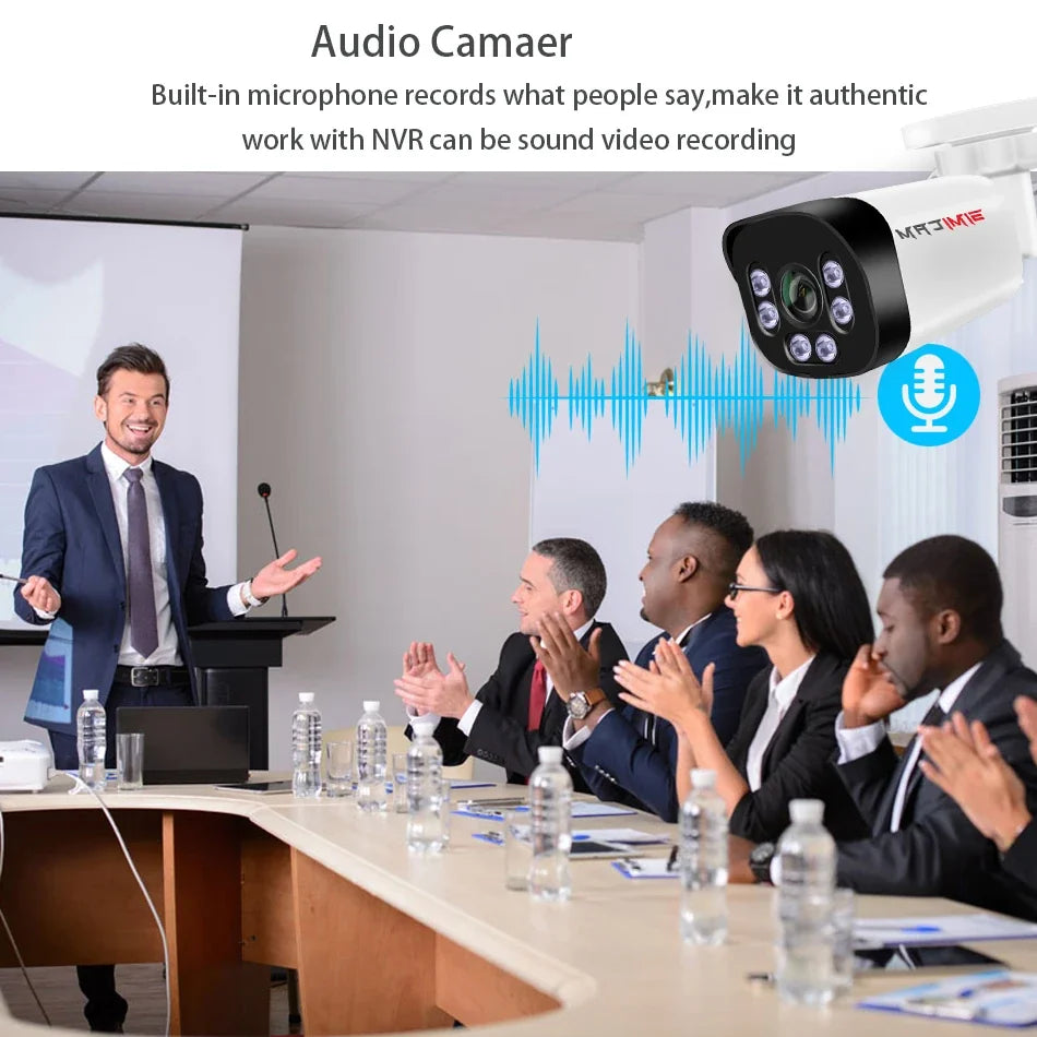 Caméra De Surveillance 4K POE Avec Audio Image