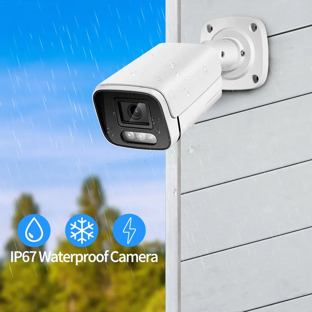 Caméra De Surveillance Extérieure 4K 8 MP PoE