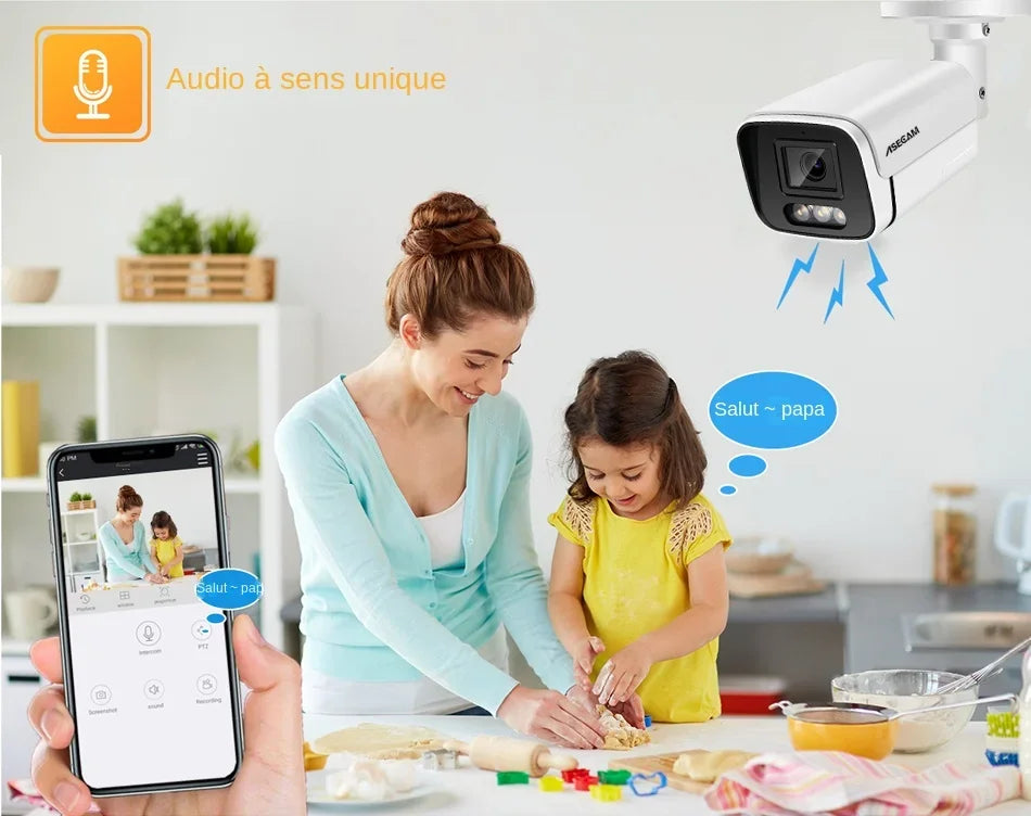 Caméra De Surveillance Extérieure 4K 8 MP PoE Image
