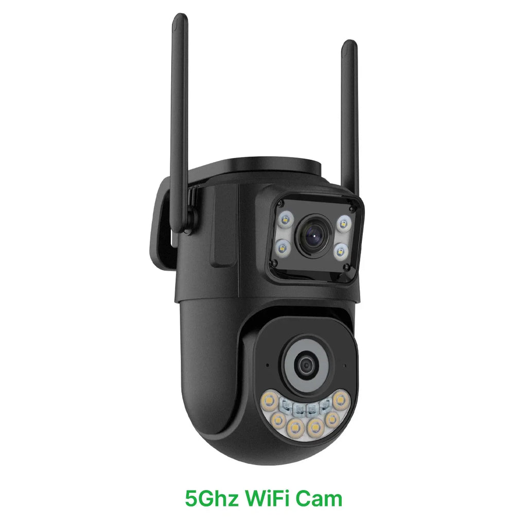Caméra De Surveillance Extérieure Double Objectif Wi‑Fi