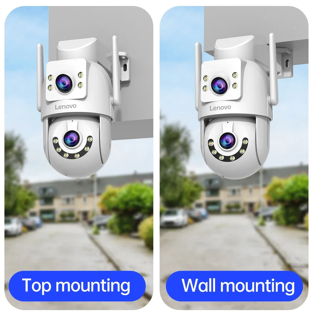 Caméra De Surveillance Extérieure Double Objectif WiFi PTZ
