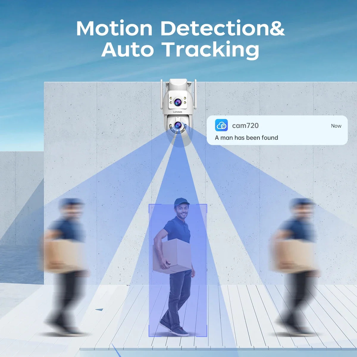 Caméra De Surveillance Extérieure Double Objectif WiFi PTZ Image