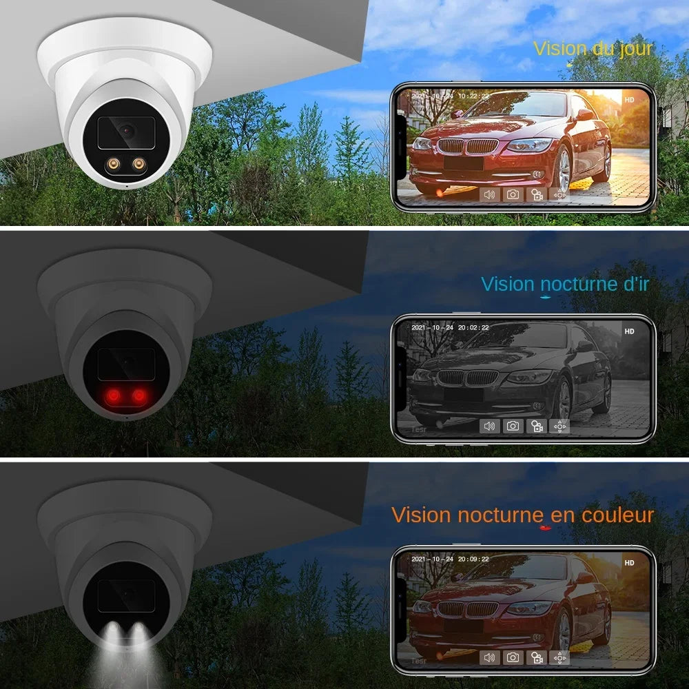 Caméra De Surveillance Extérieure IP POE 8MP 4K