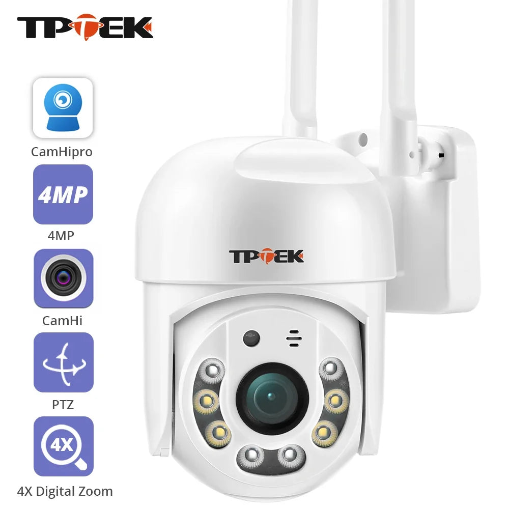 Caméra De Surveillance Extérieure PTZ WiFi 4MP