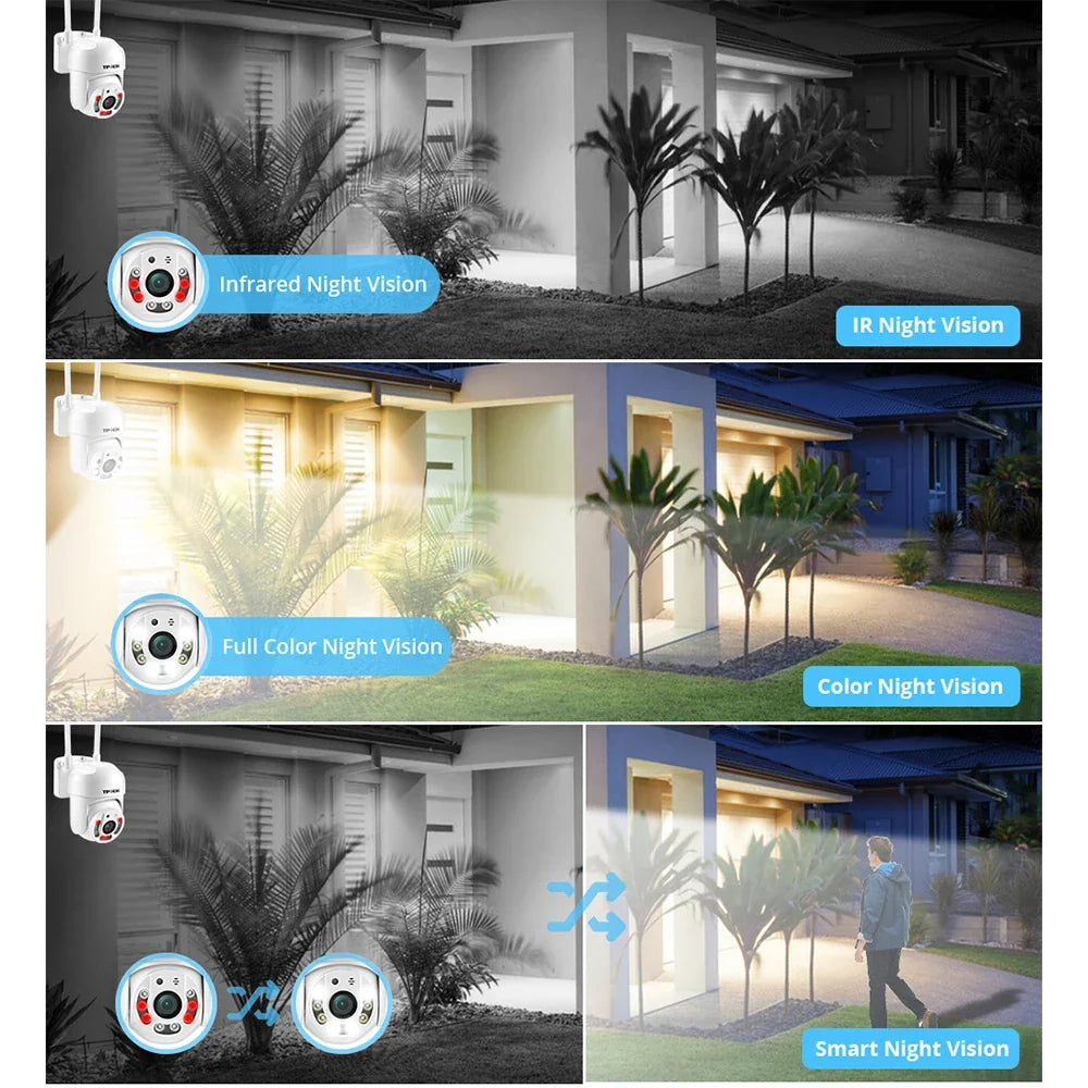 Caméra De Surveillance Extérieure PTZ WiFi 4MP