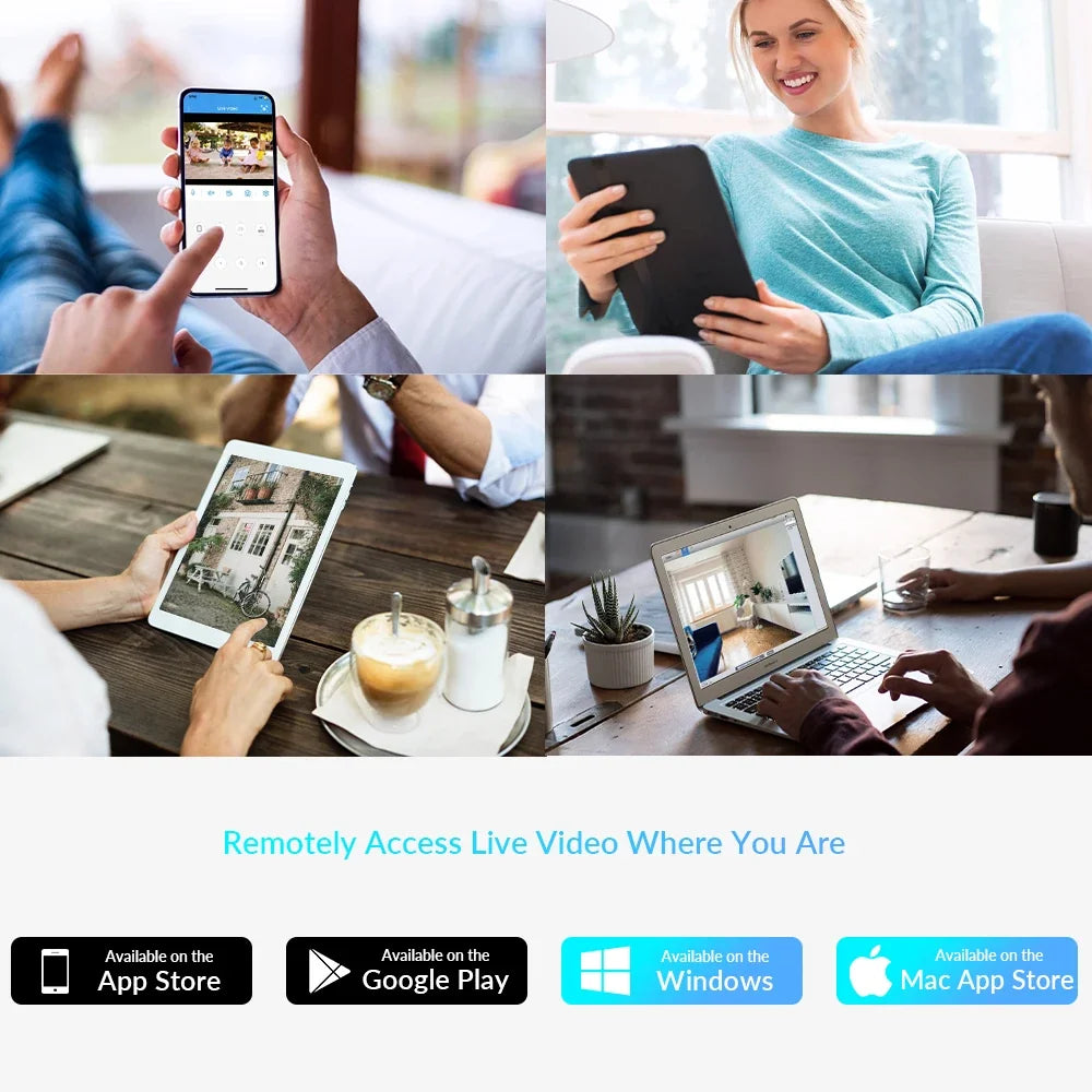 Caméra De Surveillance Extérieure PTZ WiFi 4MP