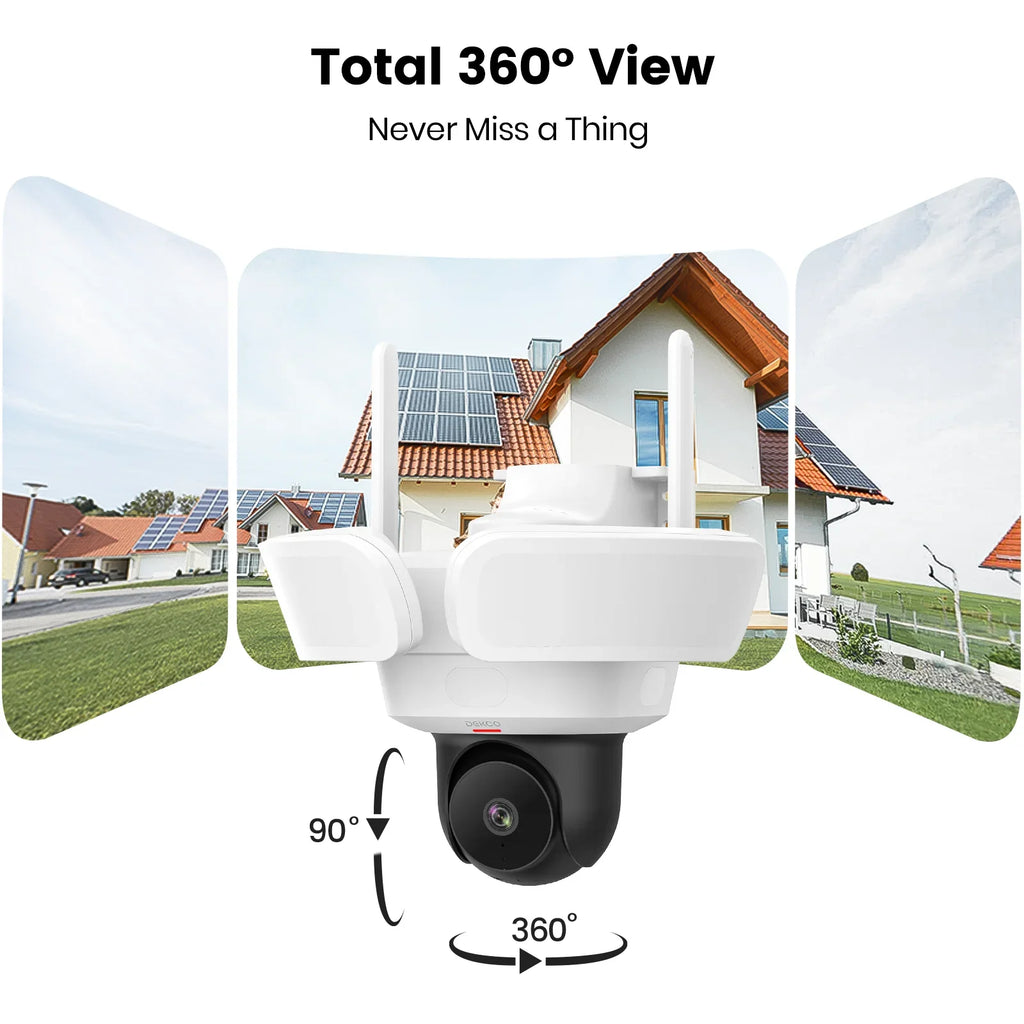 Caméra De Surveillance Extérieure WiFi 3K Avec Projecteur