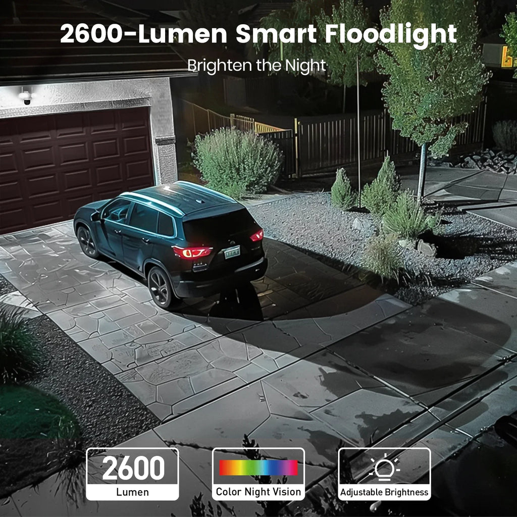 Caméra De Surveillance Extérieure WiFi 3K Avec Projecteur