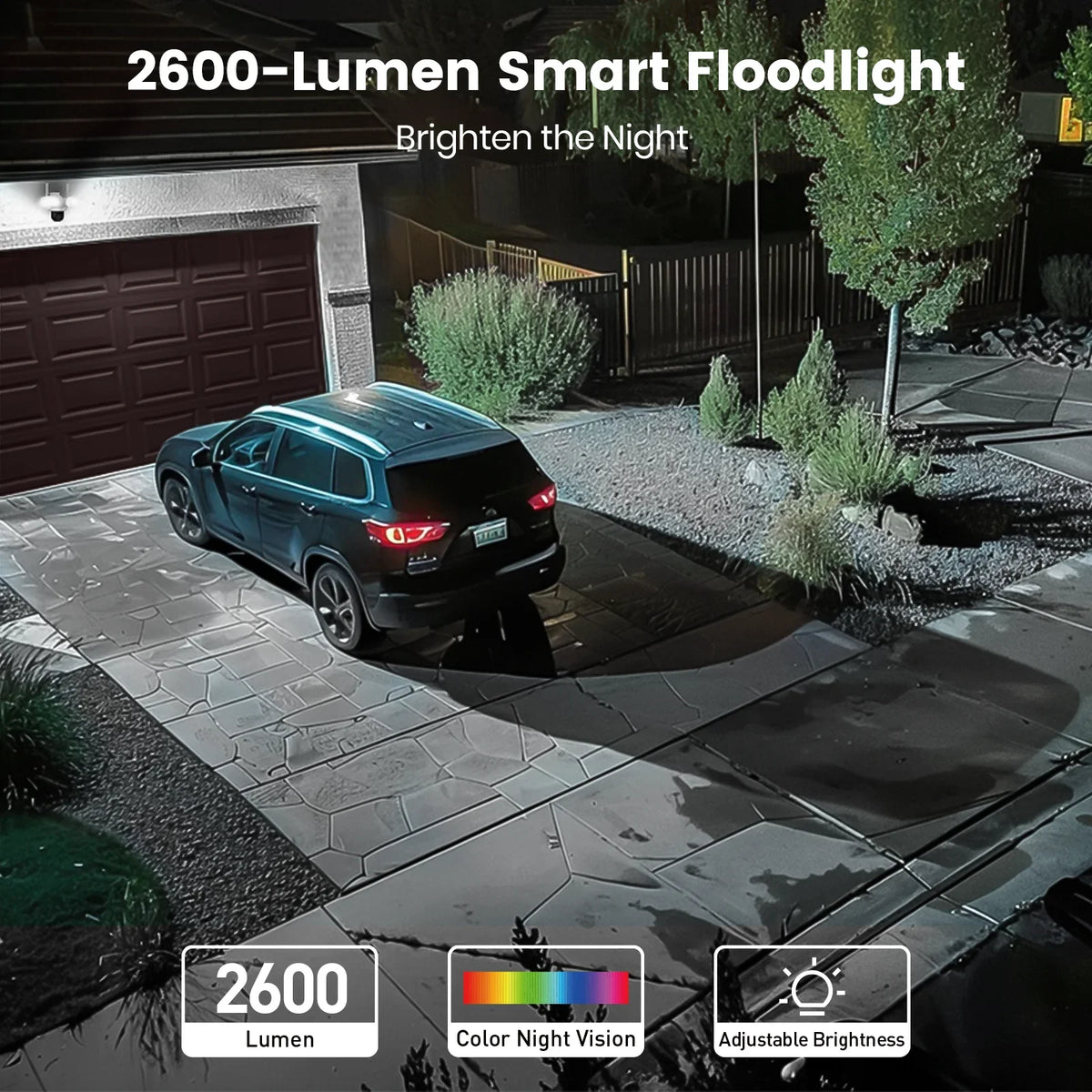 Caméra De Surveillance Extérieure WiFi 3K Avec Projecteur
