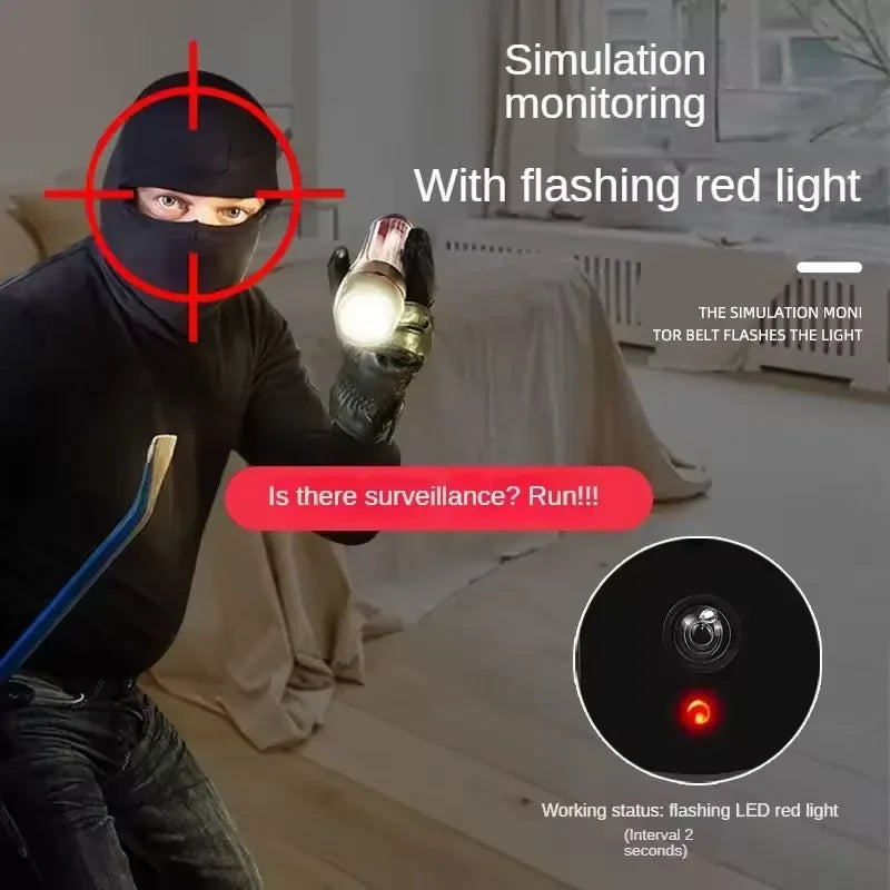 Caméra De Surveillance Factice Avec LED Clignotante