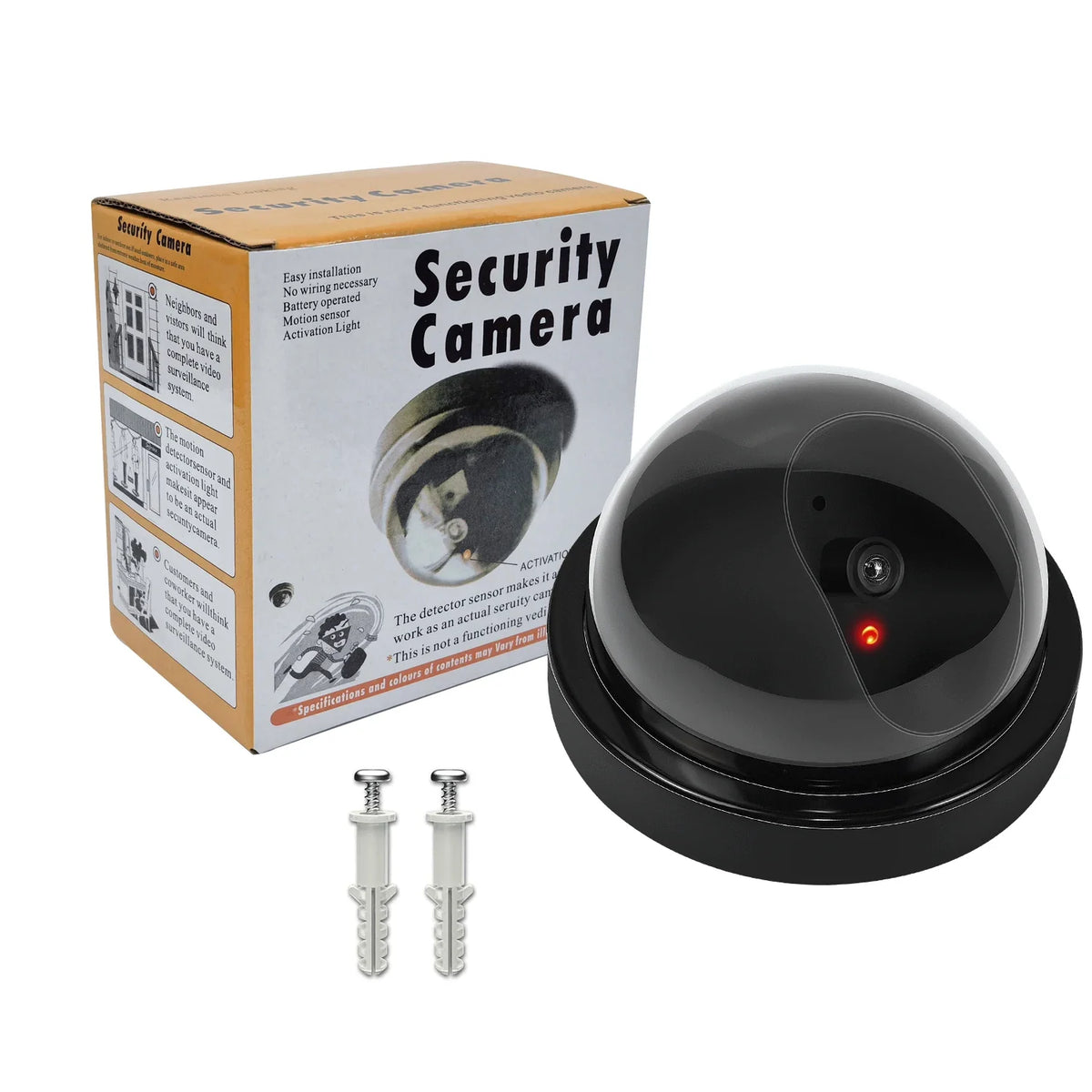 Caméra De Surveillance Factice Avec LED Clignotante