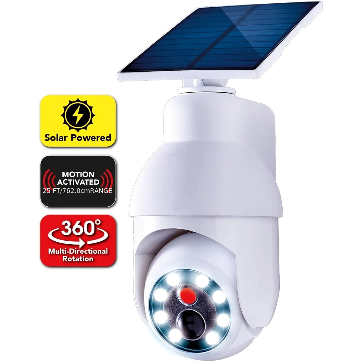 Caméra De Surveillance Factice Solaire À LED — photo 5