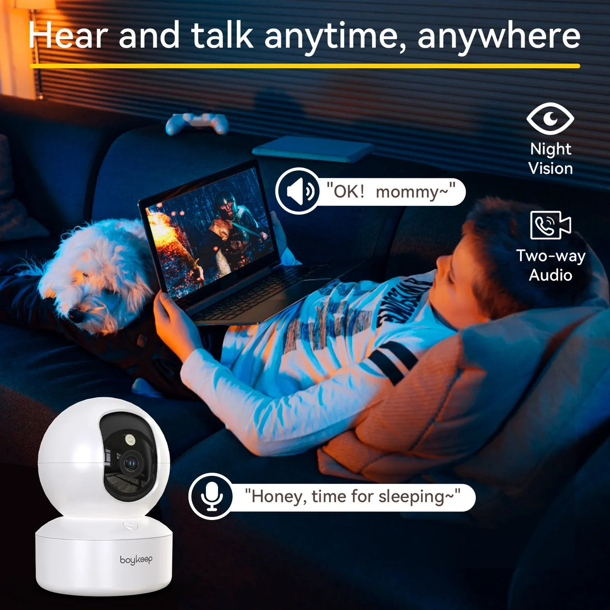 Caméra De Surveillance Intelligente 3MP Avec Suivi Automatique