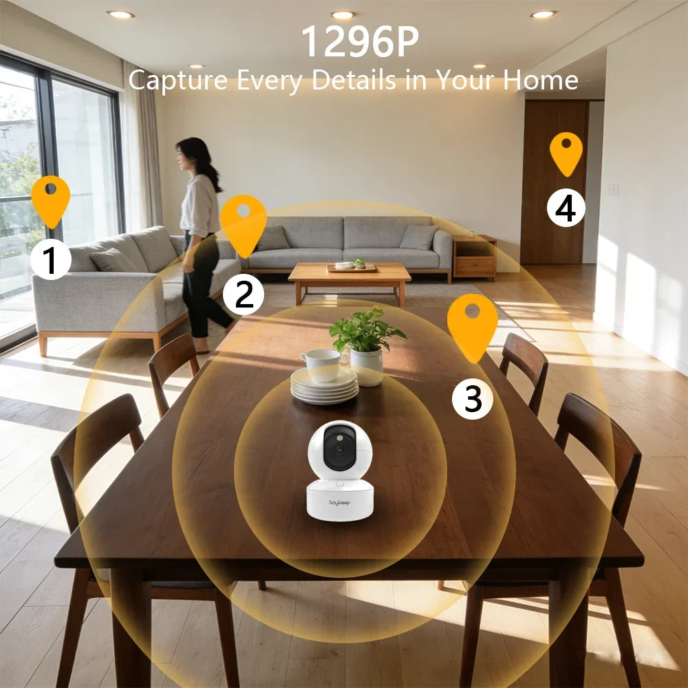 Caméra De Surveillance Intelligente 3MP Avec Suivi Automatique