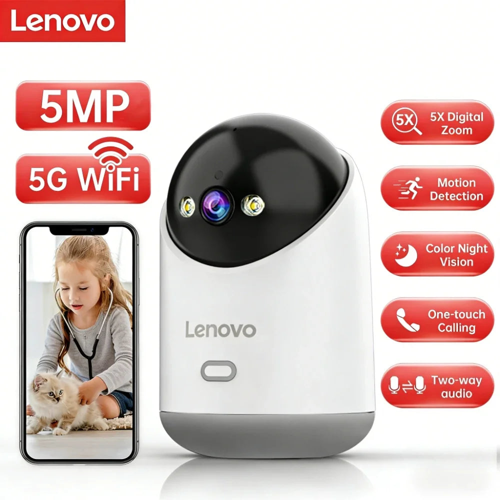 Caméra De Surveillance Intelligente WiFi 5 MP Avec Vision Nocturne