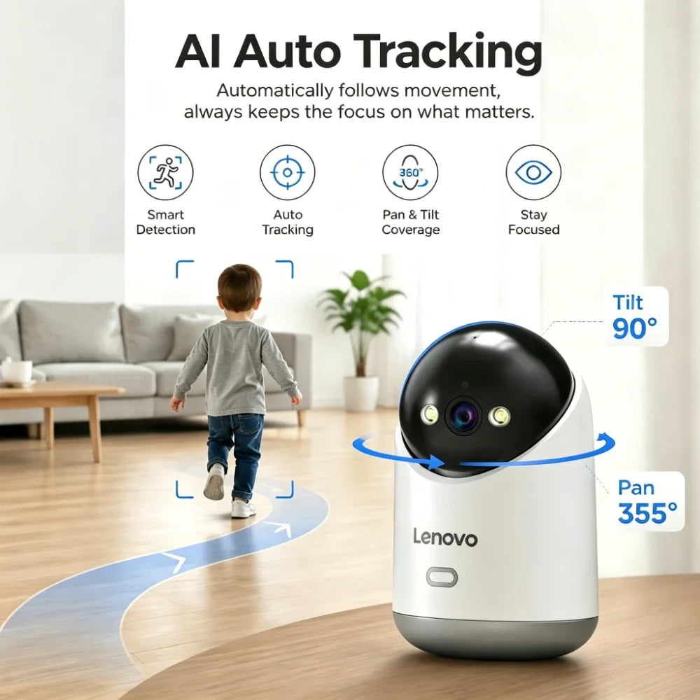 Caméra De Surveillance Intelligente WiFi 5 MP Avec Vision Nocturne