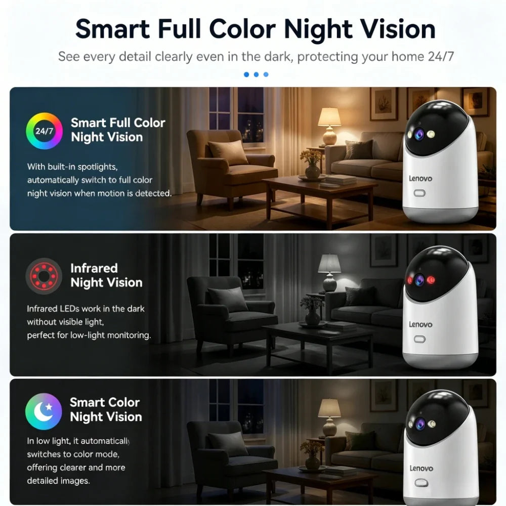 Caméra De Surveillance Intelligente WiFi 5 MP Avec Vision Nocturne