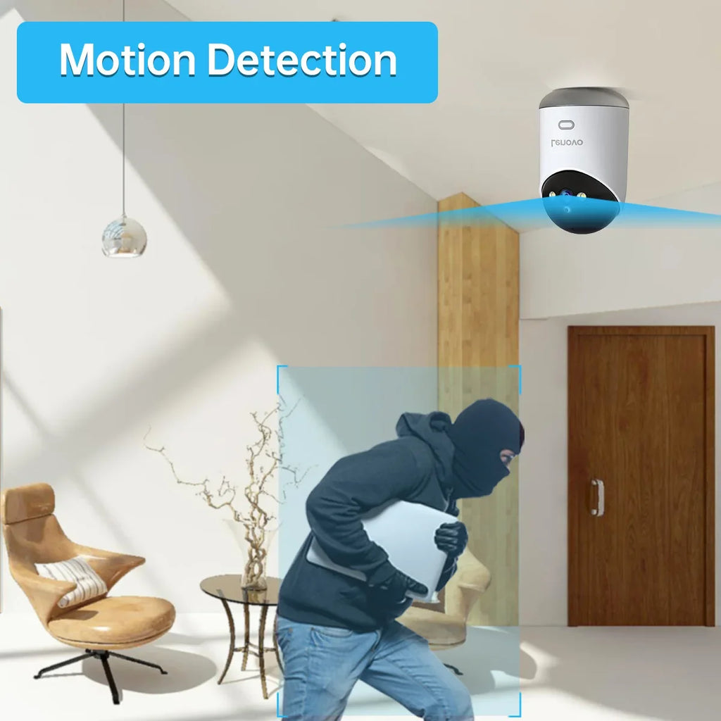 Caméra De Surveillance Intelligente WiFi 5 MP Avec Vision Nocturne