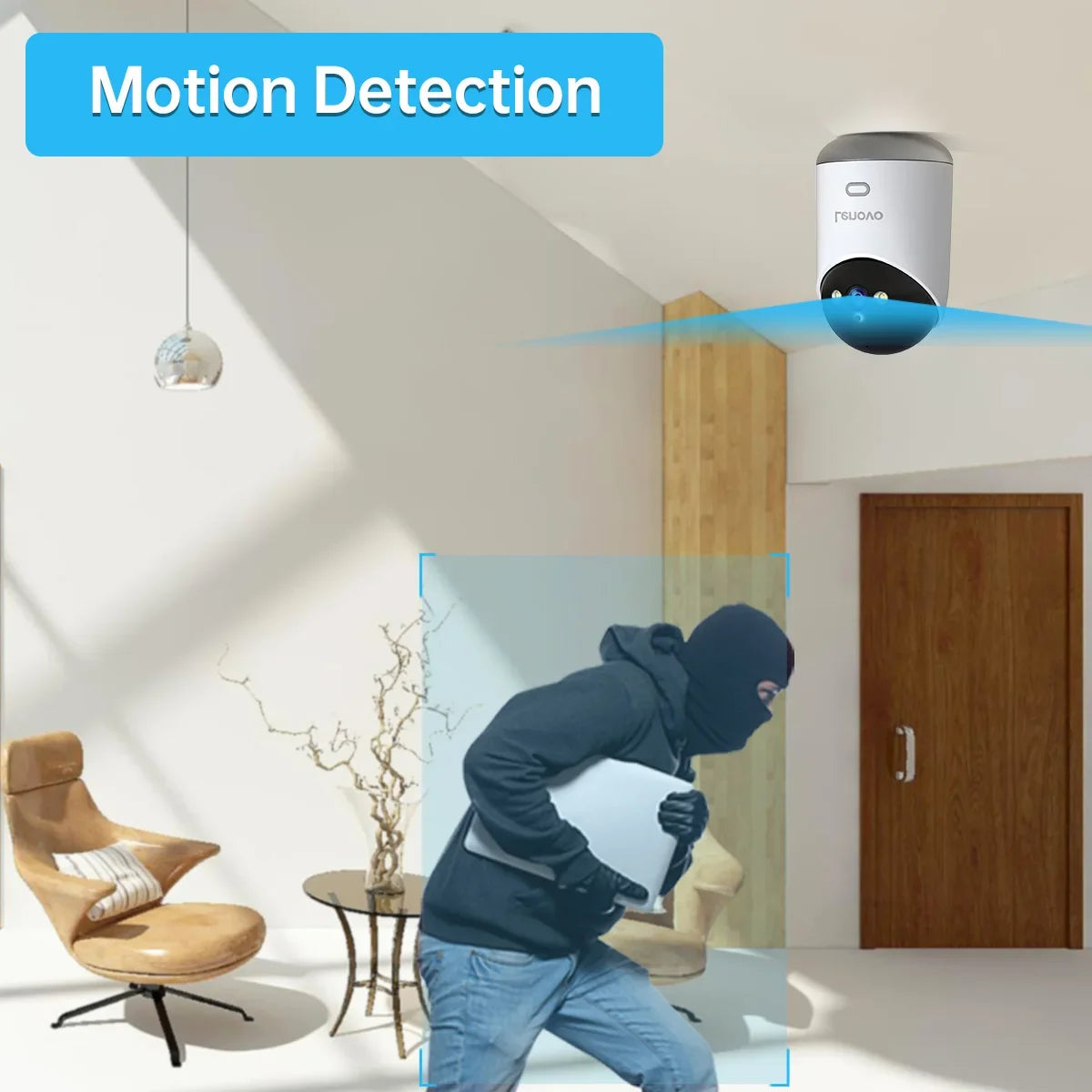 Caméra De Surveillance Intelligente WiFi 5 MP Avec Vision Nocturne