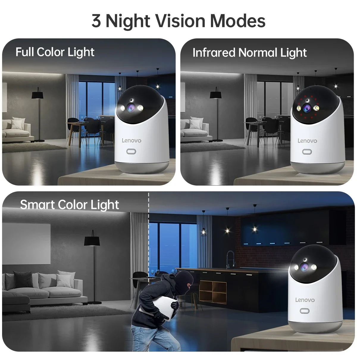 Caméra De Surveillance Intelligente WiFi 5 MP Avec Vision Nocturne