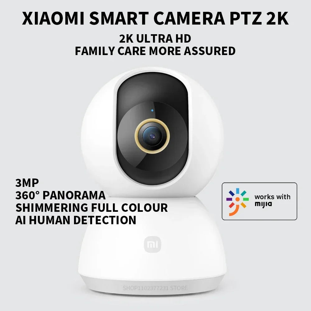 Caméra De Surveillance Intérieure 2K PTZ À Vision Nocturne