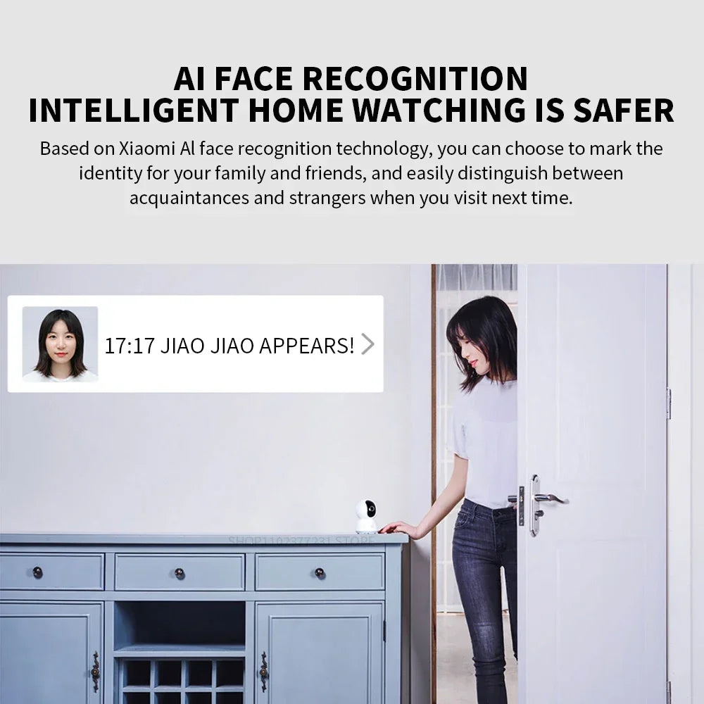 Caméra De Surveillance Intérieure 2K PTZ À Vision Nocturne