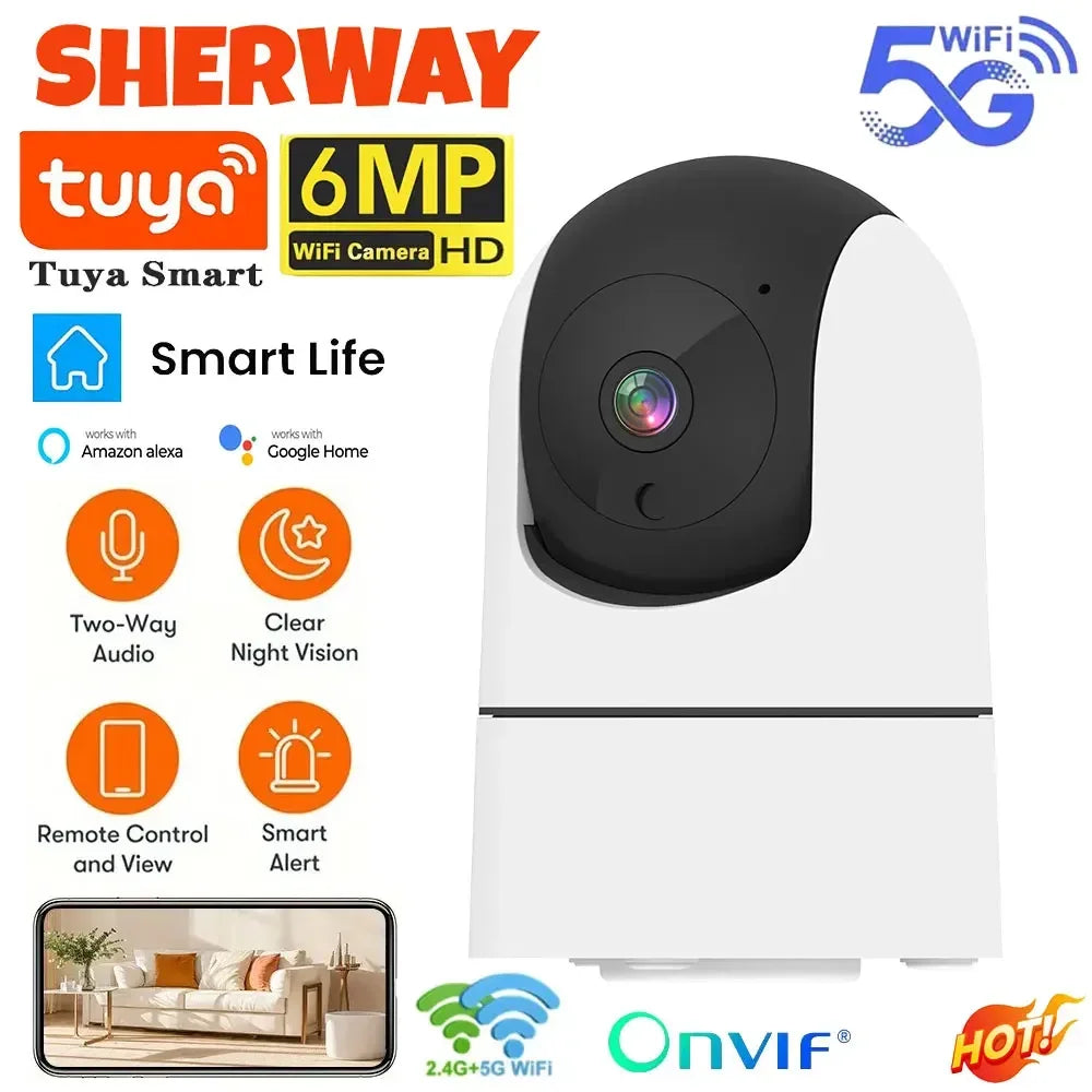 Caméra De Surveillance Intérieure Wi-Fi 6MP Avec Suivi Automatique