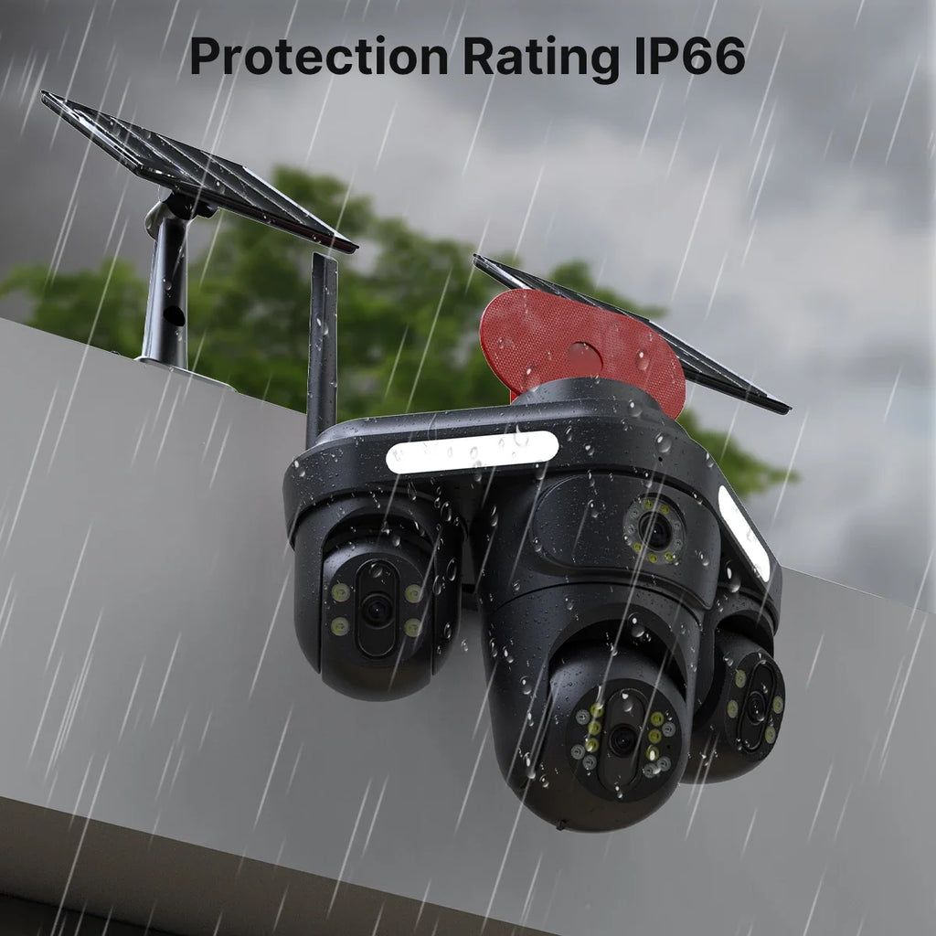 Caméra De Surveillance Solaire 4G Avec Suivi Humain IA