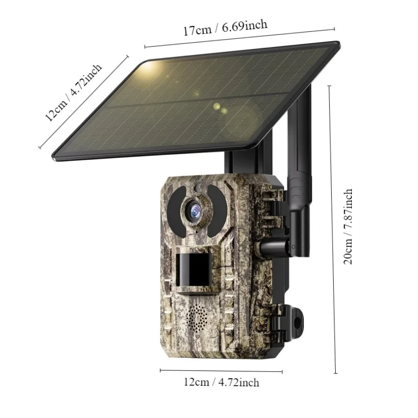Caméra de Surveillance Solaire 4G avec Vision Nocturne — illustration 1 Image